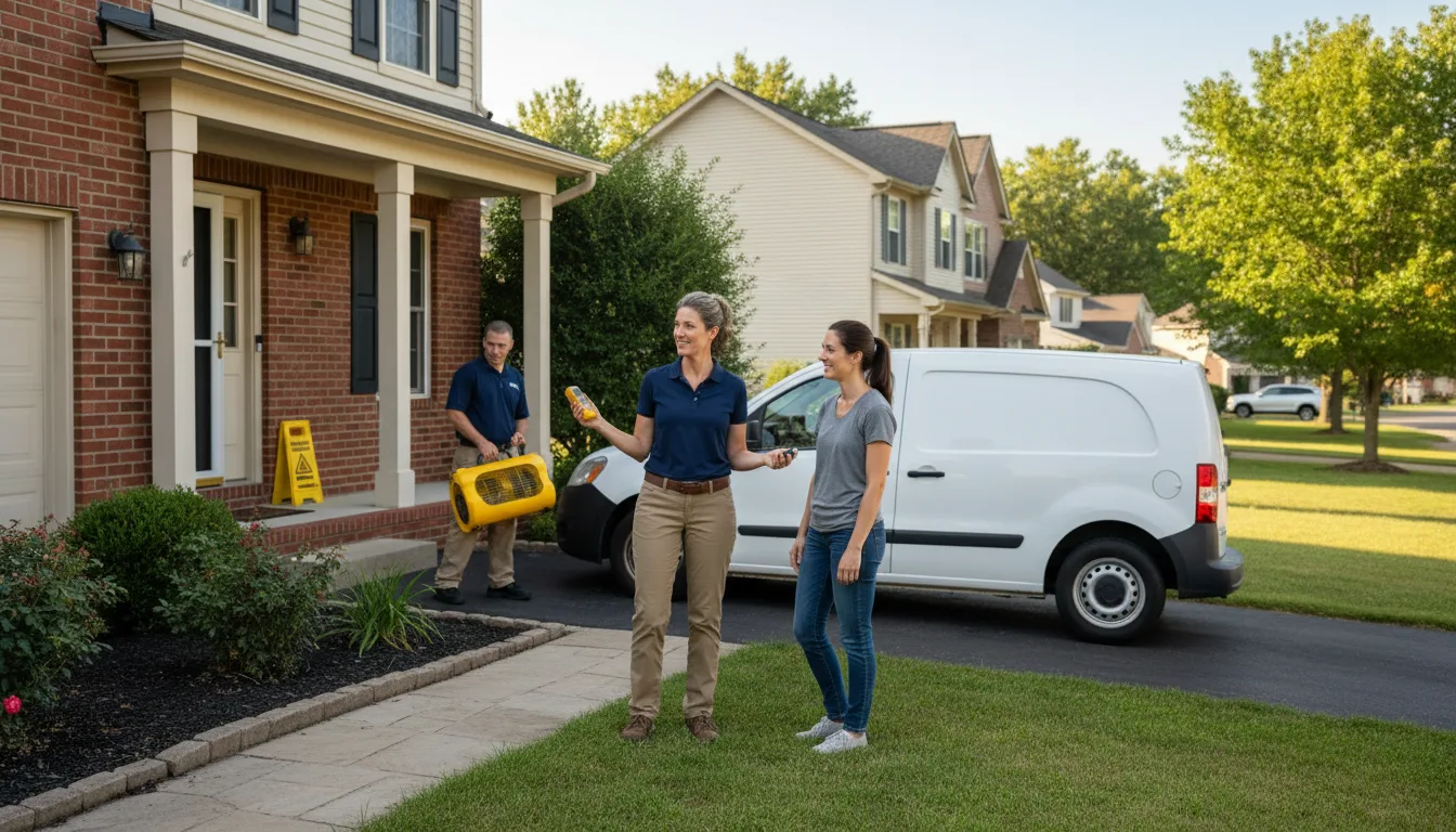 Residential water damage restoration in Emmet, NE